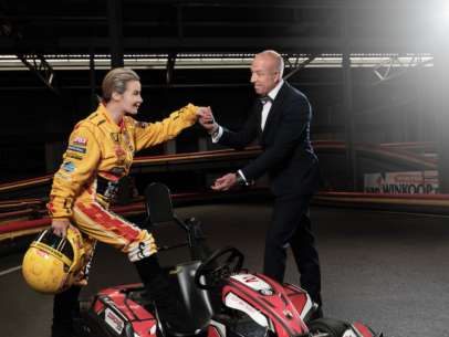 Tom Coronel en Victoria Koblenko stapt in kart